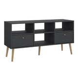 Wooden TV Stand With 2 Drawers - Cumbria