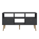 Wooden TV Stand With 2 Drawers - Cumbria
