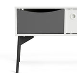 Wooden TV Stand With 2 Sliding Doors And 1 Drawer - Fur
