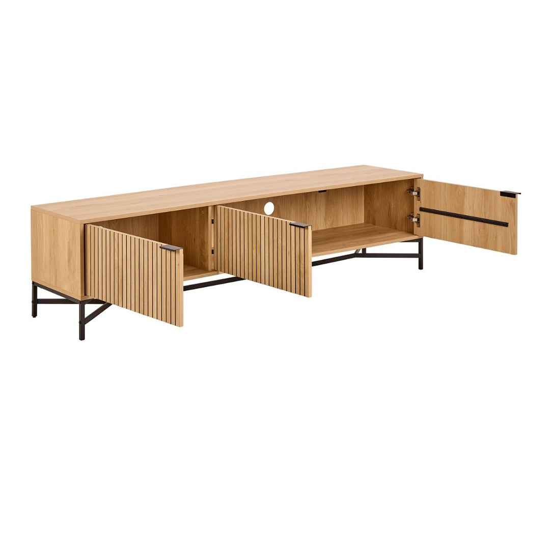 Wooden TV Stand With 3 Doors - Jaipur
