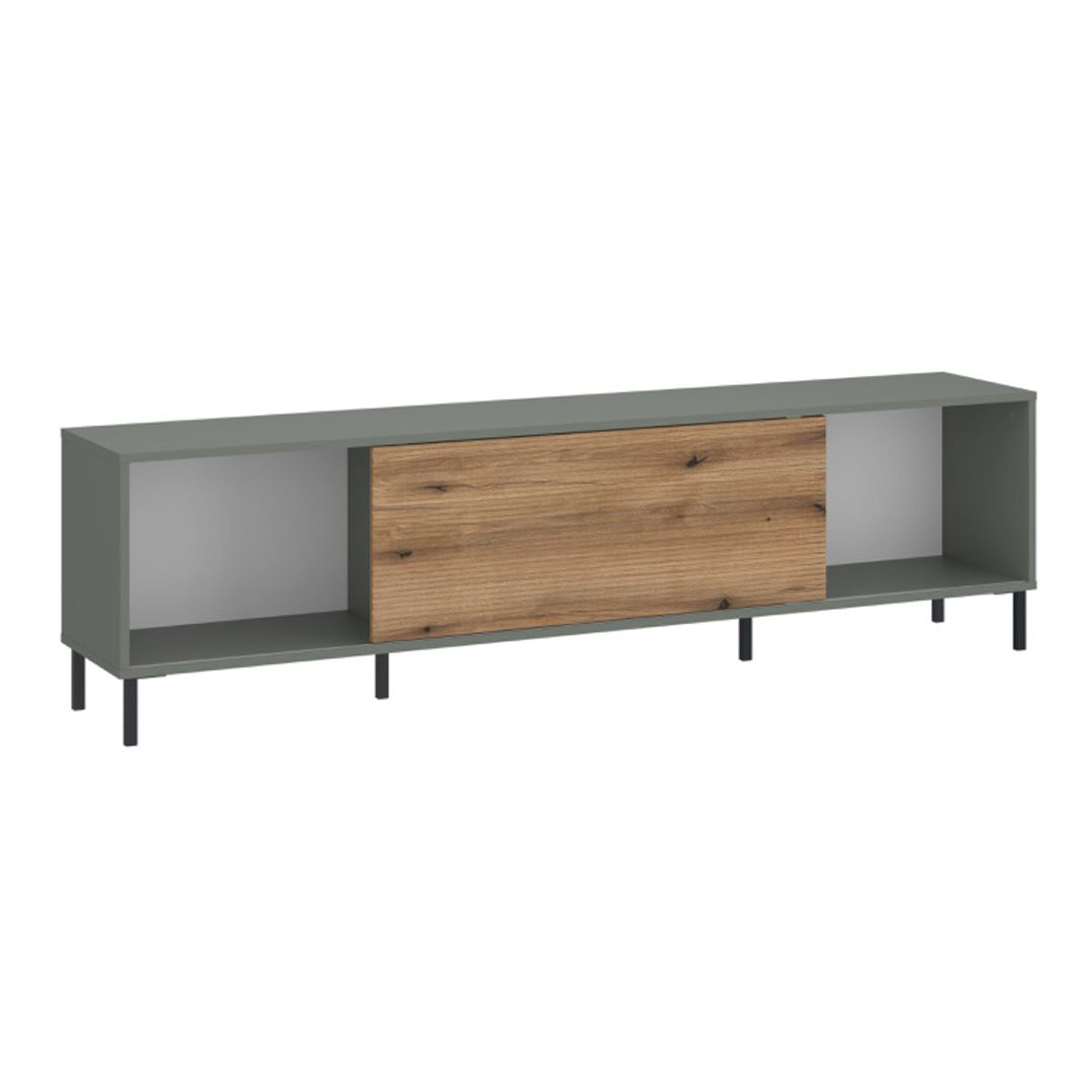 Wooden TV Stand 50cm High With 1 Handless Sliding Door - Darwin