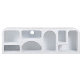 Wooden TV Stand Large in Geometric Design - Geo