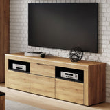 Wooden TV Stand With 1 Door And 2 Drawers - Camaros