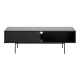 Wooden TV Stand With 1 Mesh Sliding Door - Angus