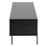 Wooden TV Stand With 1 Mesh Sliding Door - Angus
