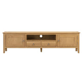 Wooden TV Stand With 2 Doors And 2 Drawers - Cotswold