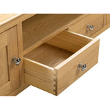 Wooden TV Stand With 2 Doors And 2 Drawers - Cotswold