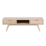 Wooden TV Stand With 2 Drawers - A-Line