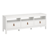 Wooden TV Stand With 3 Drawers - Barcelona