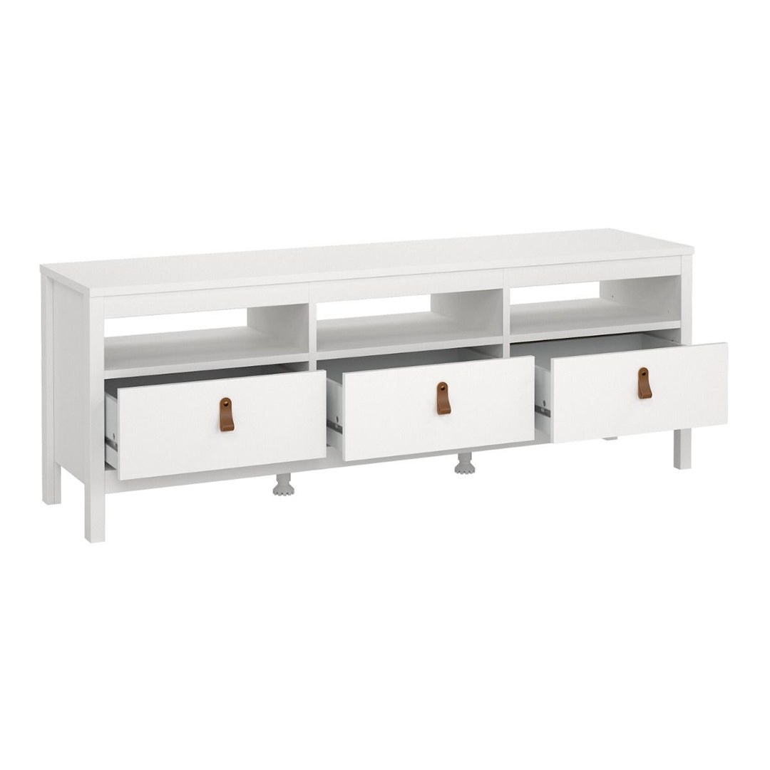 Wooden TV Stand With 3 Drawers - Barcelona