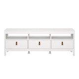 Wooden TV Stand With 3 Drawers - Barcelona