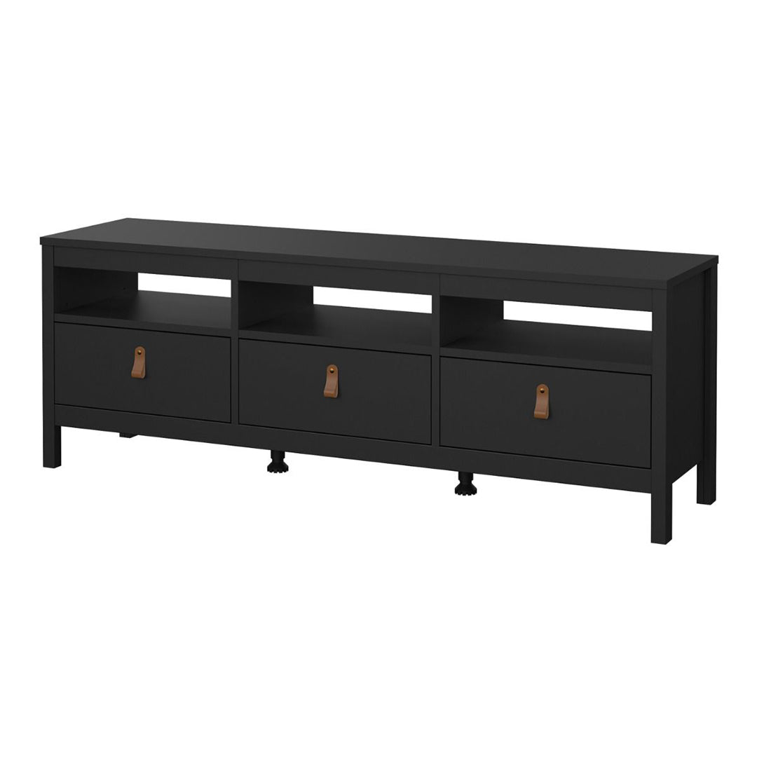 Wooden TV Stand With 3 Drawers - Barcelona