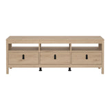 Wooden TV Stand With 3 Drawers - Barcelona