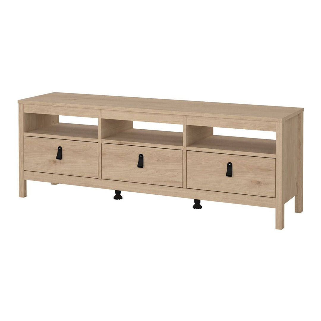 Wooden TV Stand With 3 Drawers - Barcelona