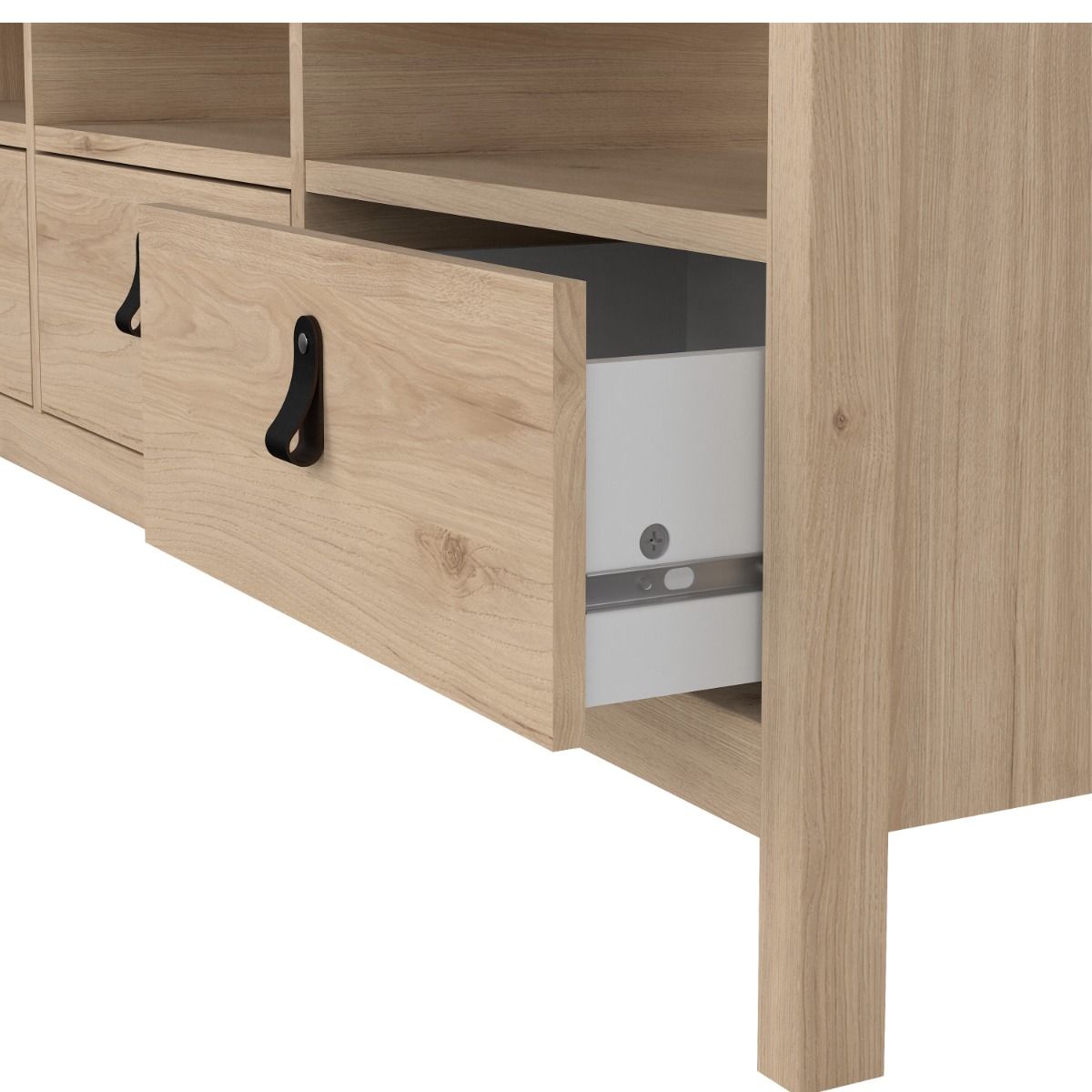 Wooden TV Stand With 3 Drawers - Barcelona