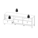 Wooden TV Stand With 3 Drawers - Barcelona