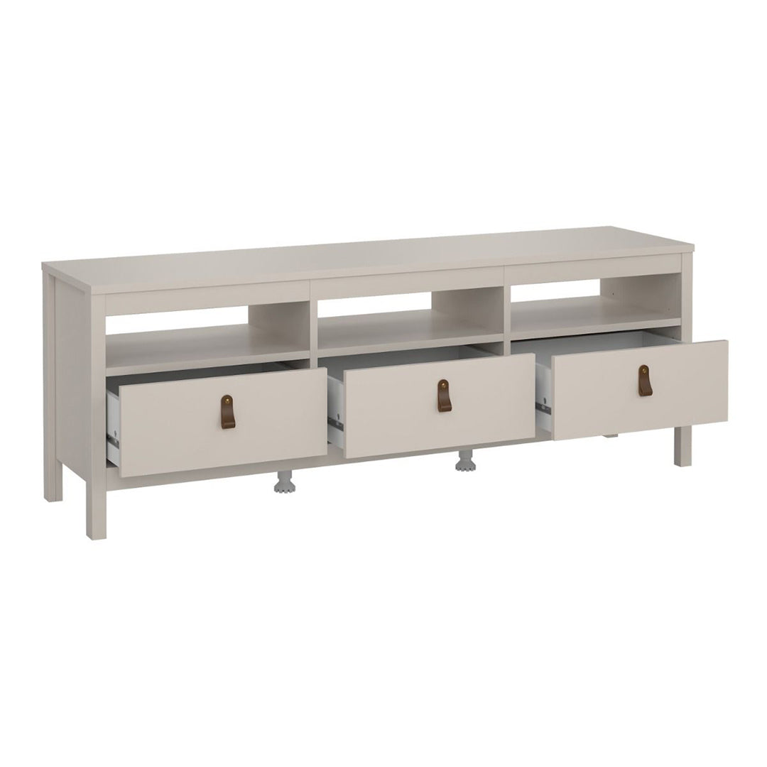 Wooden TV Stand With 3 Drawers - Barcelona