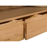 Wooden TV Stand With 3 Drawers - Curve