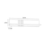 Wooden Wall Shelf 120cm Wide - Grafton