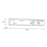 Wooden Wall Shelf 150.2cm Wide - High Rock