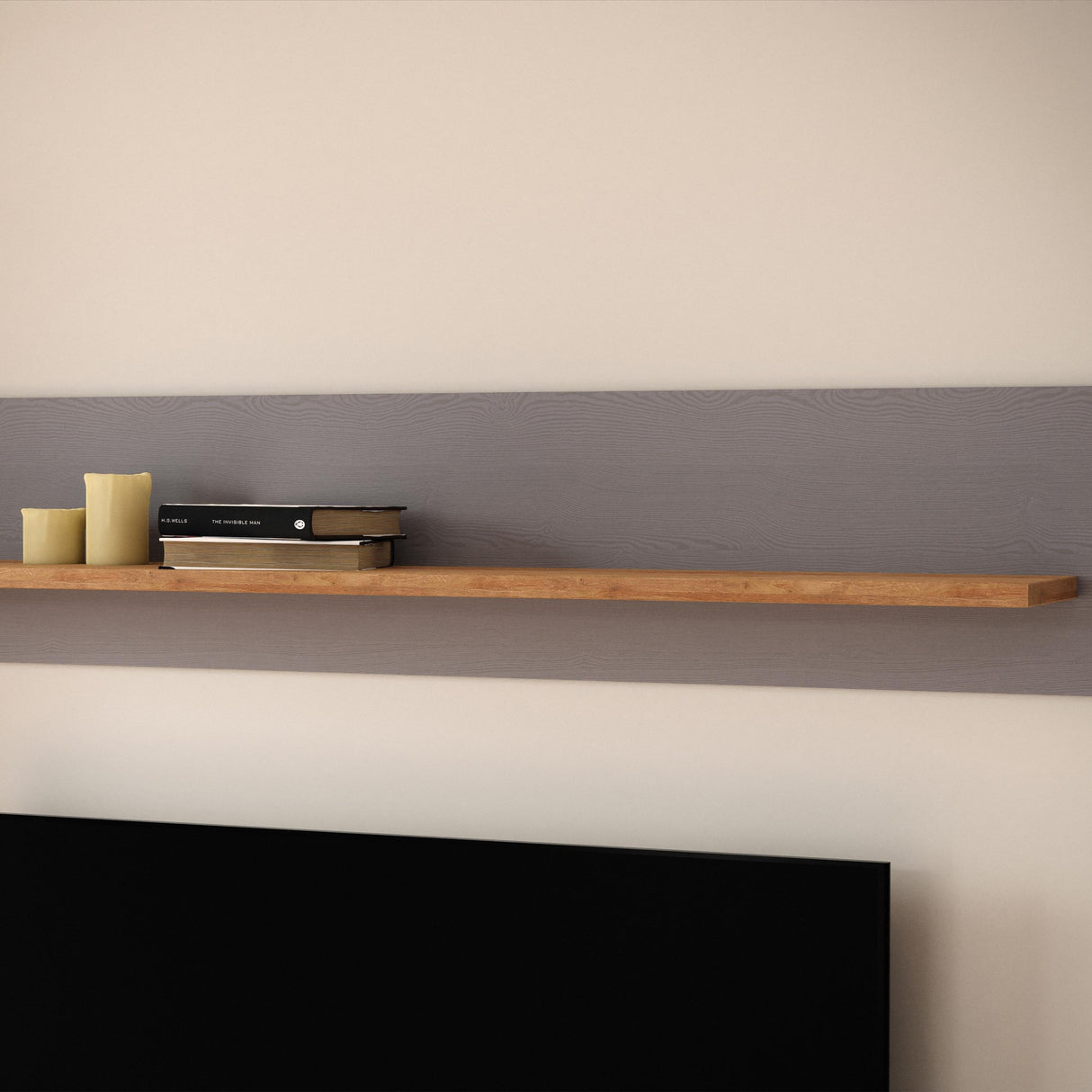Wooden Wall Shelf 160cm Wide - Bohol