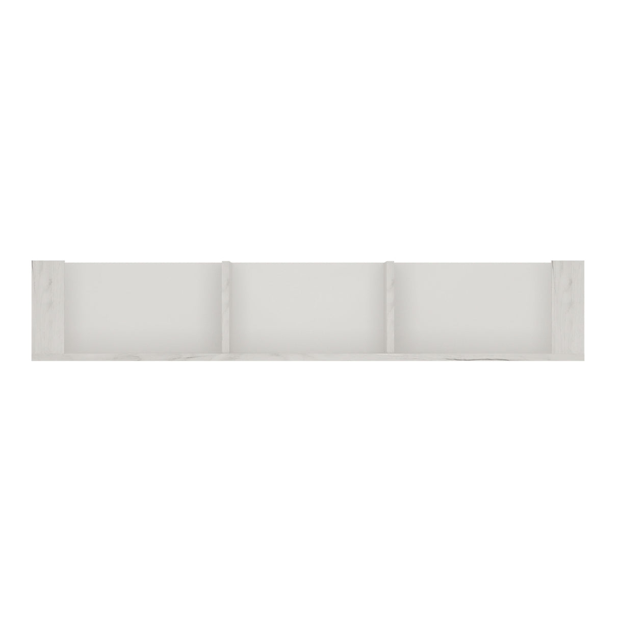 Wooden Wall Shelf 3 Sectioned 118.7cm Wide - Angel