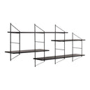Wooden Wall Shelving Unit With 4 Shelves - Belfast