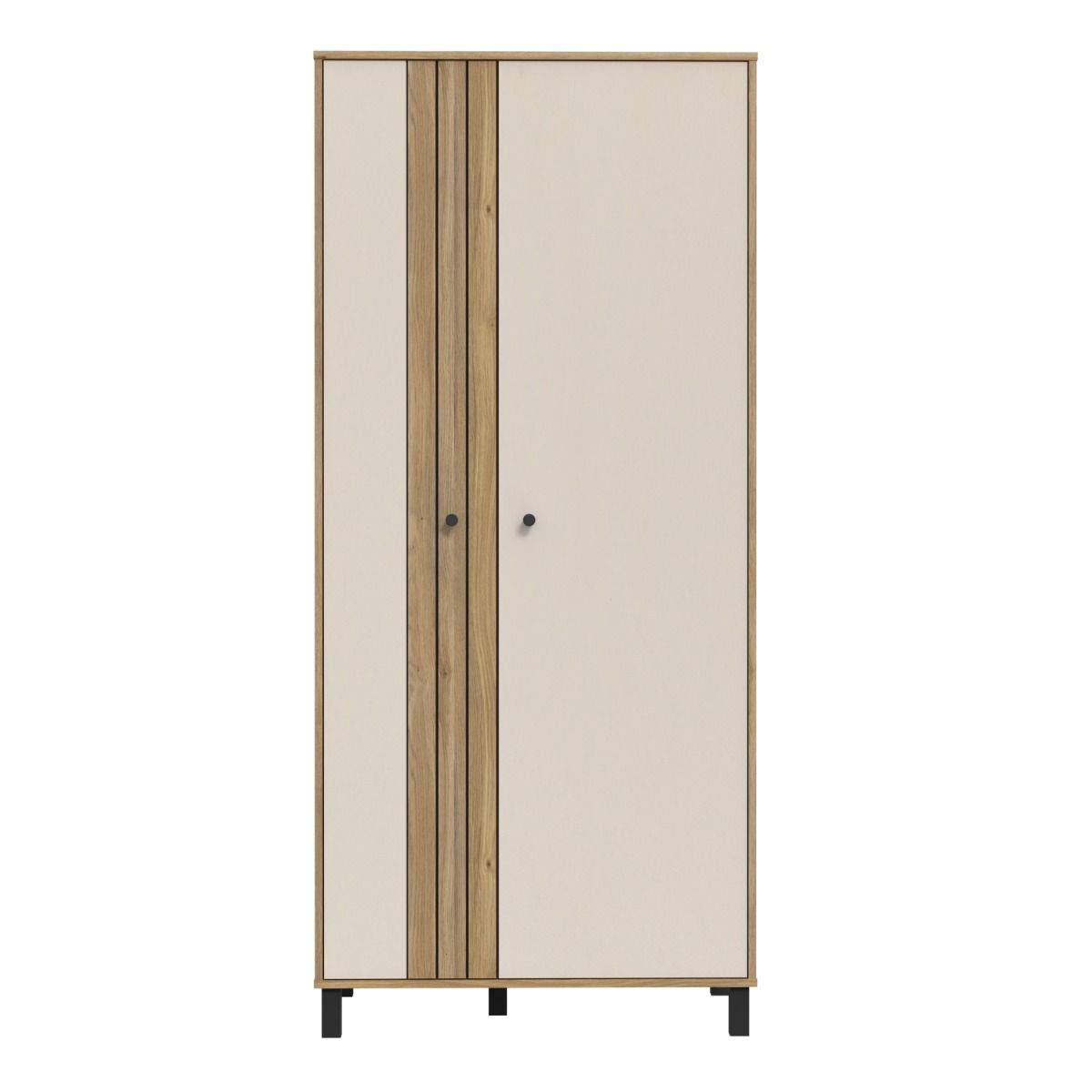 Wooden Wardrobe With 2 Doors - Grafton