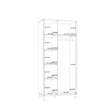 Wooden Wardrobe With 2 Doors - Grafton