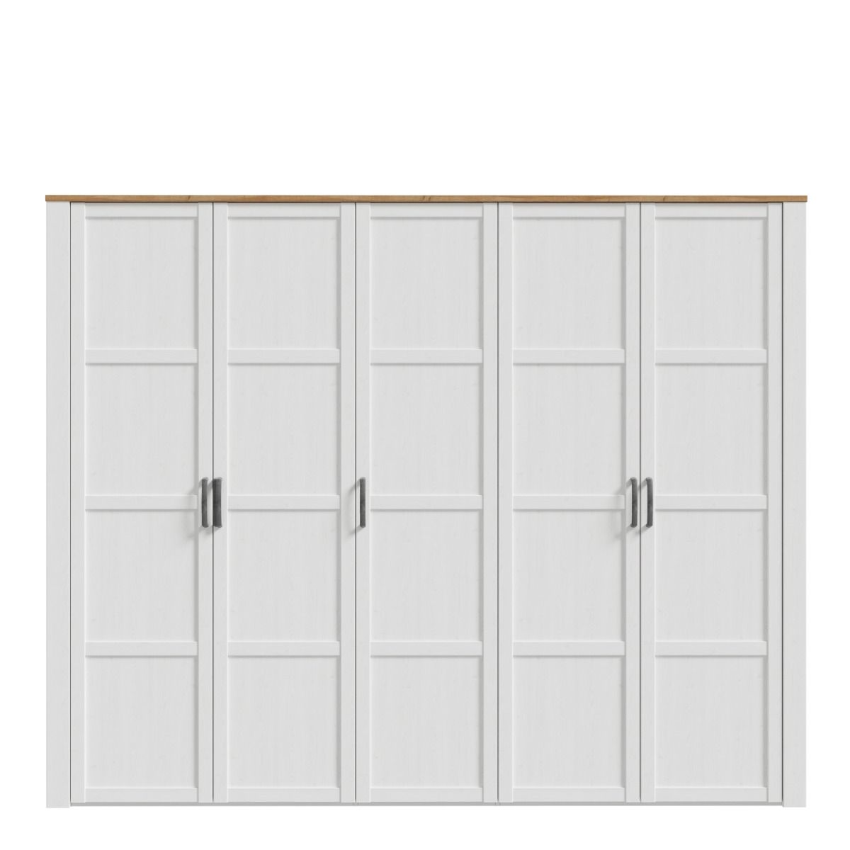 Wooden Wardrobe Large With 5 Doors - Bohol