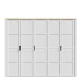 Wooden Wardrobe Large With 5 Doors - Bohol