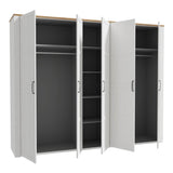 Wooden Wardrobe Large With 5 Doors - Bohol