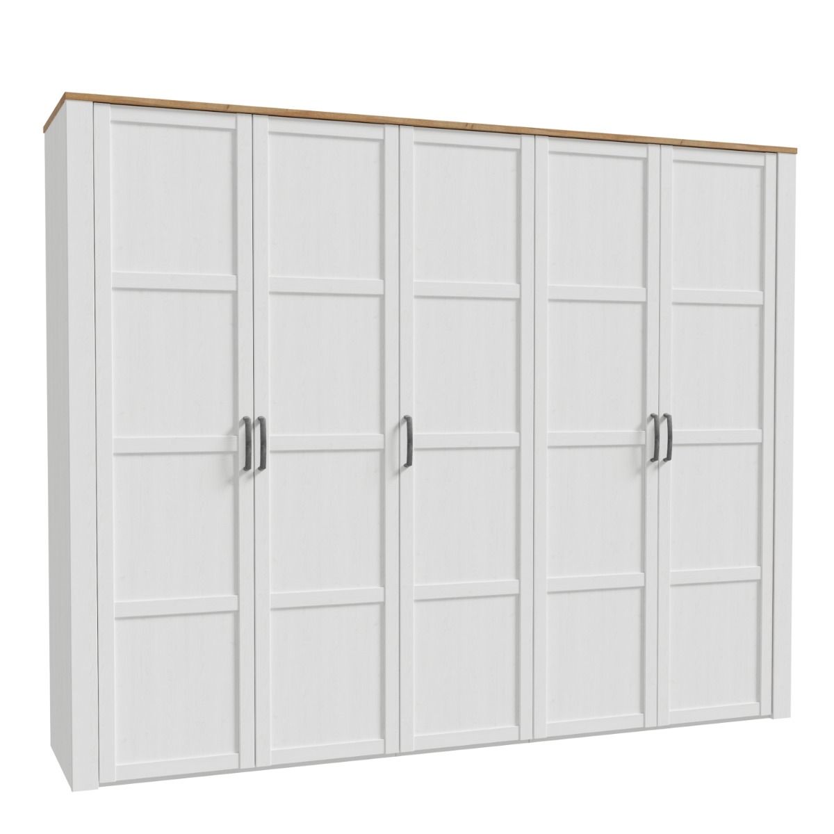 Wooden Wardrobe Large With 5 Doors - Bohol