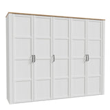 Wooden Wardrobe Large With 5 Doors - Bohol