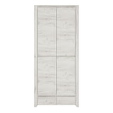 Wooden Wardrobe With 2 Doors And 2 Drawers - Angel