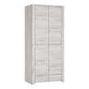 Wooden Wardrobe With 2 Doors And 2 Drawers - Angel