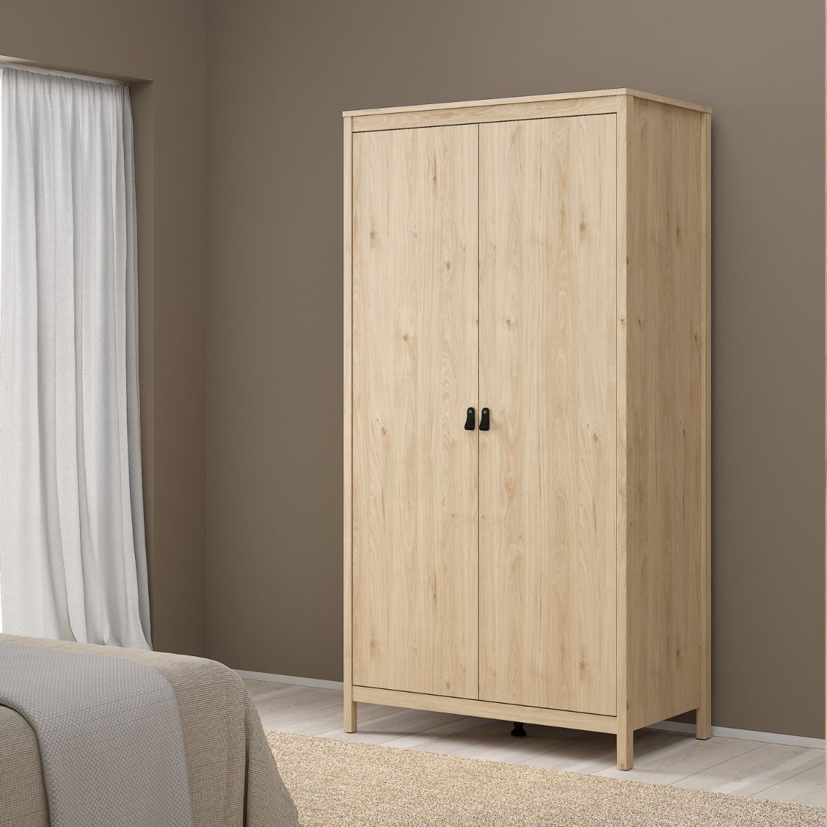 Wooden Wardrobe With 2 Doors - Barcelona
