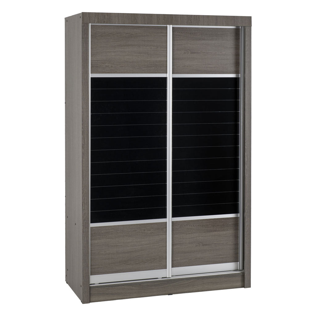 Wooden Wardrobe With 2 Sliding Doors - Lisbon
