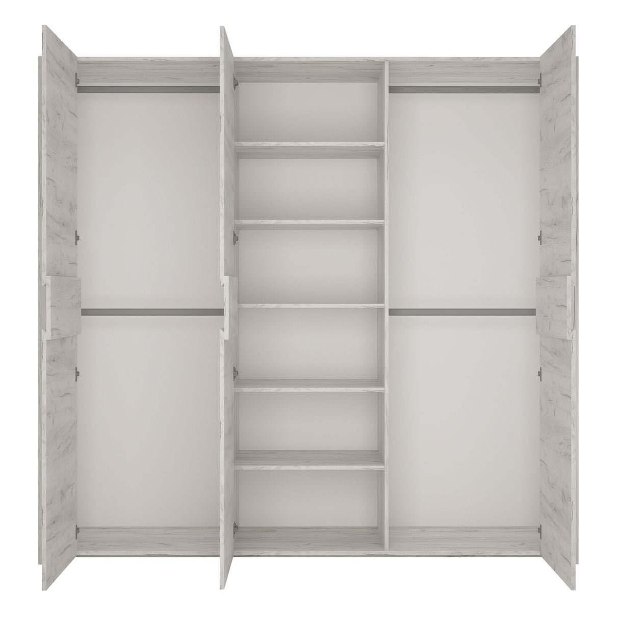 Wooden Wardrobe With 3 Doors - Angel