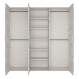 Wooden Wardrobe With 3 Doors - Angel