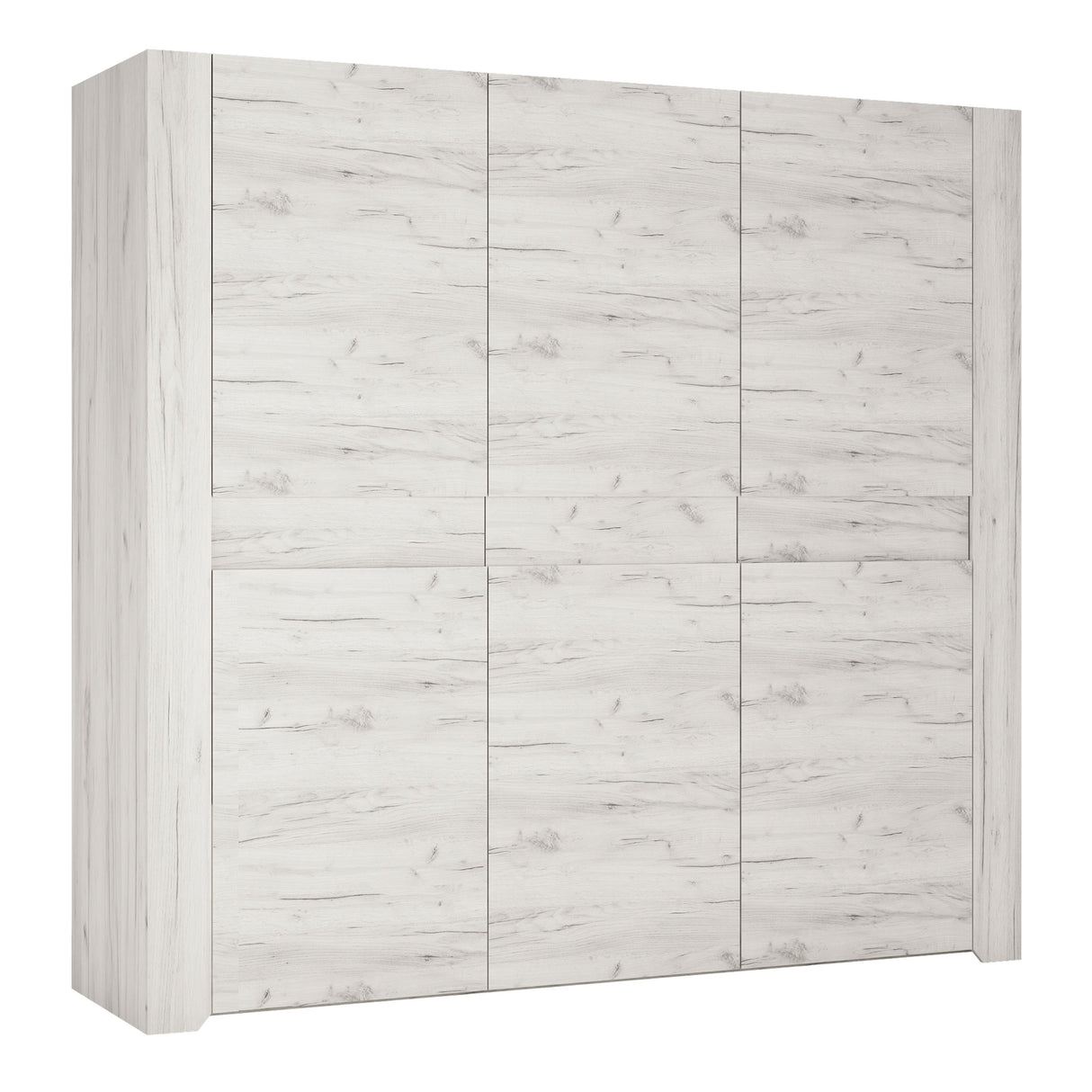 Wooden Wardrobe With 3 Doors - Angel