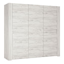Wooden Wardrobe With 3 Doors - Angel