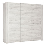 Wooden Wardrobe With 3 Doors - Angel