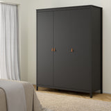 Wooden Wardrobe With 3 Doors - Barcelona