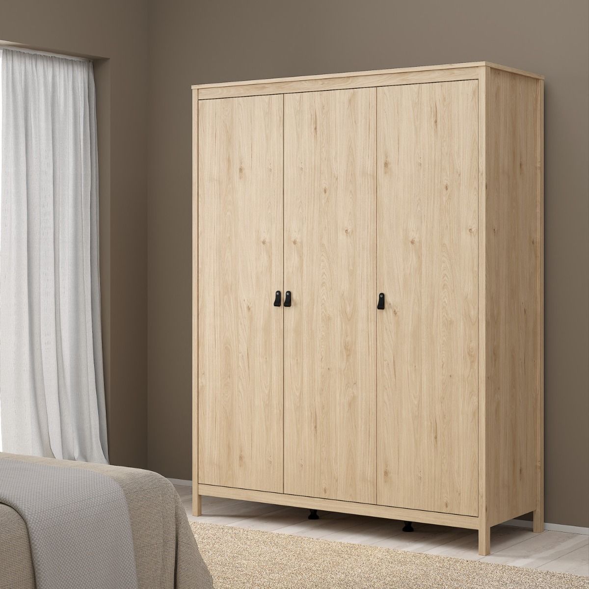 Wooden Wardrobe With 3 Doors - Barcelona