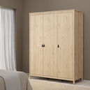 Wooden Wardrobe With 3 Doors - Barcelona