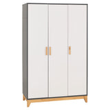 Wooden Wardrobe With 3 Doors - Cleveland