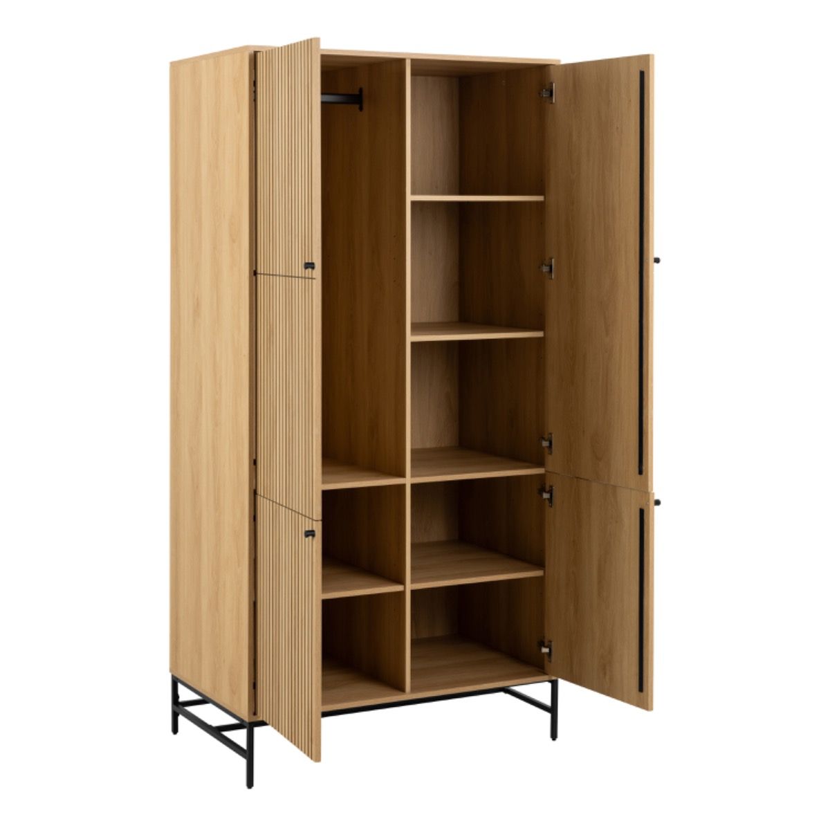 Wooden Wardrobe With 4 Doors - Albany