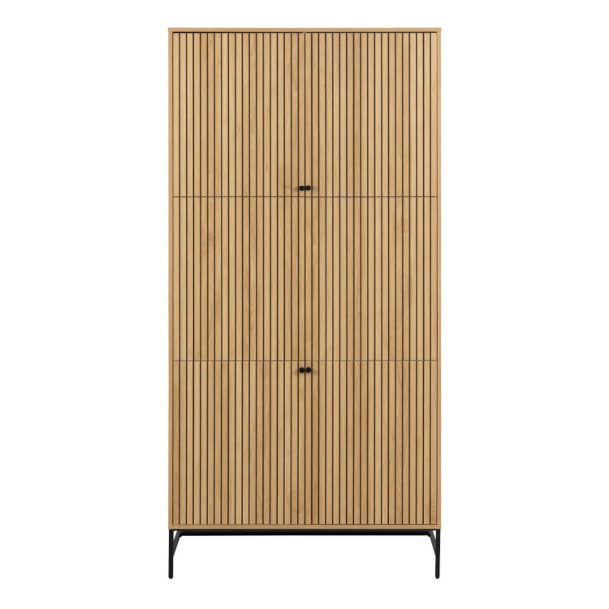 Wooden Wardrobe With 4 Doors - Albany