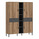 Wooden Wardrobe With 4 Doors And 2 Drawers - Arundel